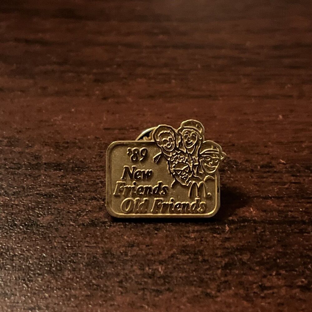 McDonald’s 1989 New Friends Old Friends Employee Lapel‎ Hat Pin
